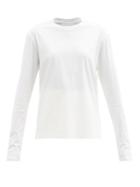 Matchesfashion.com Jil Sander - Long-sleeved Cotton-jersey T-shirt - Womens - White