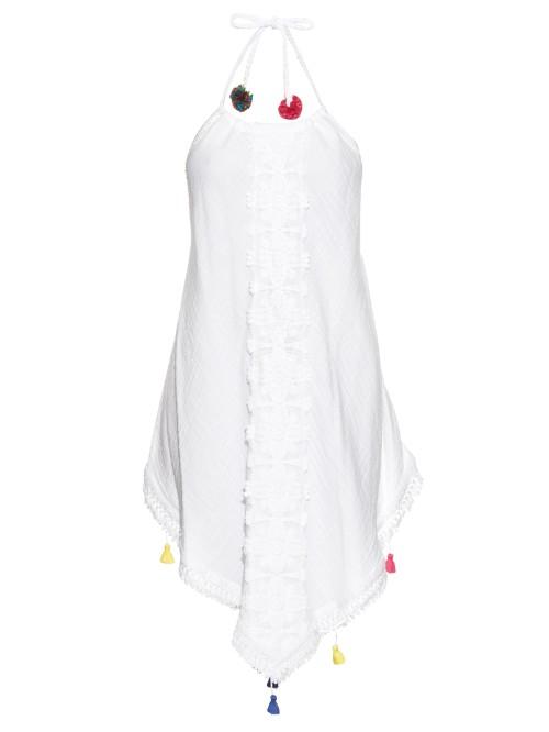 Vmt Careyes Melon Embellished Cotton Dress