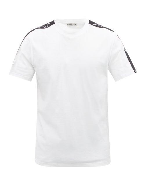 Matchesfashion.com Givenchy - Logo-tape Cotton-jersey T-shirt - Mens - White