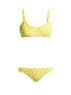 Lisa Marie Fernandez Genevieve Polka-dot Terry-towelling Bikini