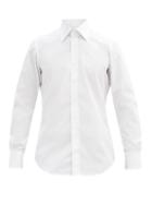 Matchesfashion.com Thom Sweeney - Point-collar Cotton-poplin Slim-fit Shirt - Mens - White
