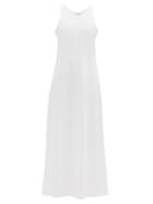 Matchesfashion.com The Row - Elkie Pima-cotton Jersey Maxi Dress - Womens - White