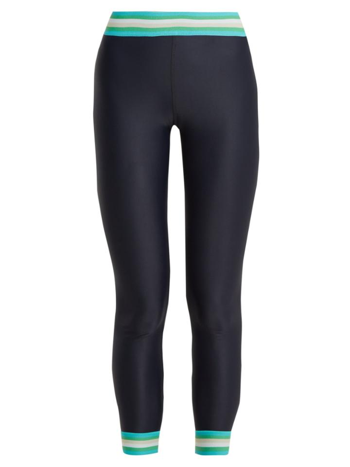 The Upside Striped-detail Compression Performance Leggings