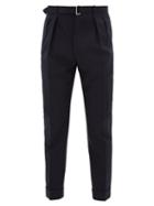 Matchesfashion.com Officine Gnrale - Pierre Fresco-wool Trousers - Mens - Navy