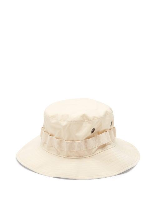 Matchesfashion.com Acne Studios - Logo-embroidered Bucket Hat - Mens - Beige