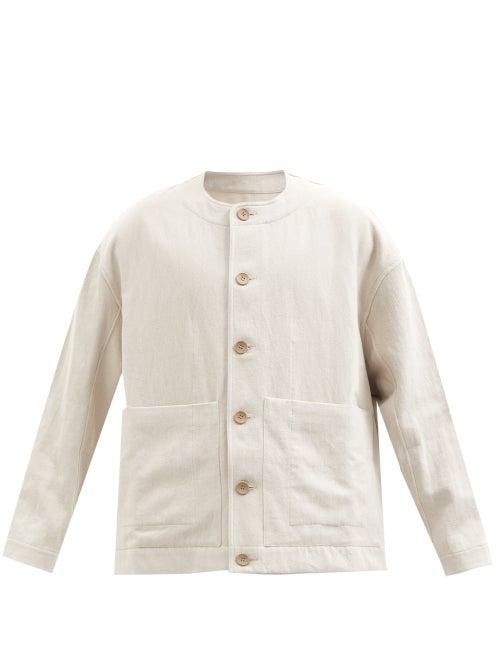 Toogood - Harvester Cotton-blend Canvas Jacket - Mens - Light Grey