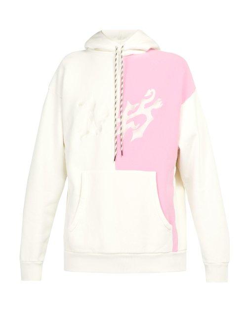 Matchesfashion.com Aries - Morbid Hooded Cotton Sweatshirt - Mens - White
