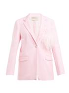 Christopher Kane Feather-embellished Wool-crepe Blazer
