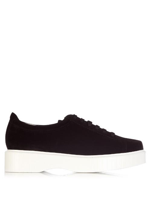 Robert Clergerie Pasket Suede Flatform Trainers
