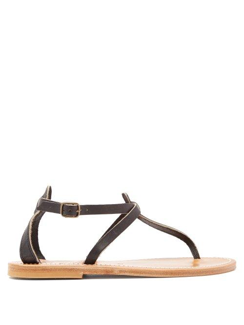 Matchesfashion.com K.jacques - Buffon Leather Sandals - Womens - Black