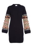 Barrie Twiggy Space Embroidered Cashmere Dress
