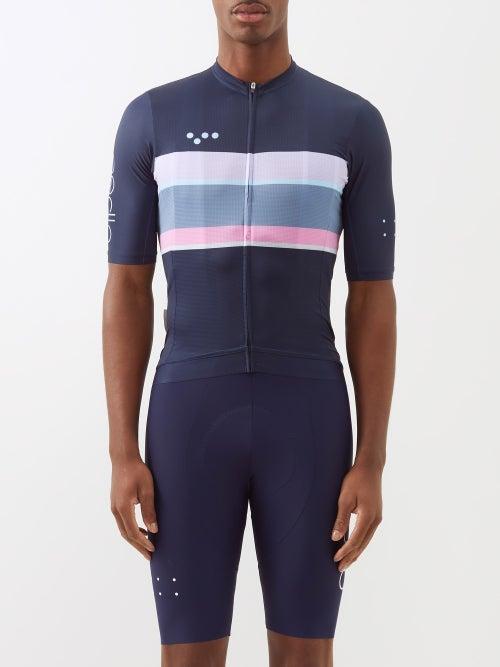 Pedla - Zipped Lunaluxe Cycling Top - Mens - Blue Navy