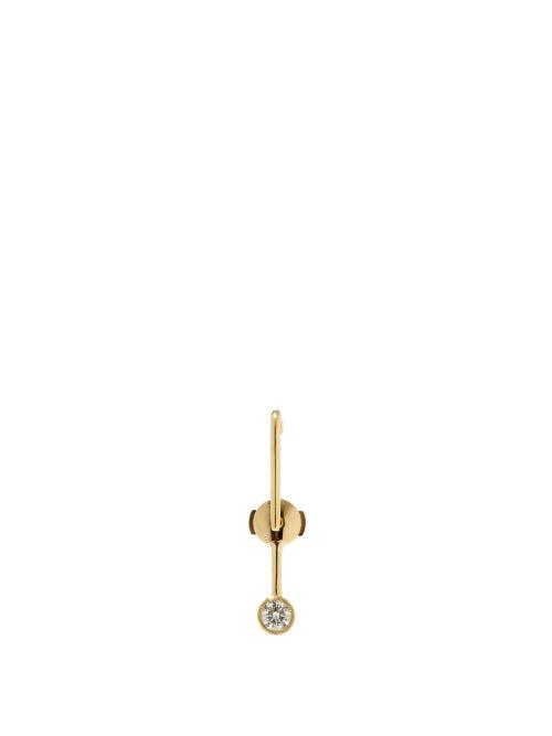 Matchesfashion.com Katkim - Oasis Petite Diamond & 18kt Gold Single Earring - Womens - Yellow Gold
