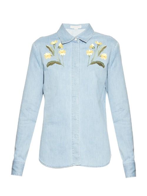 Stella Mccartney Theres Botanical Denim Shirt