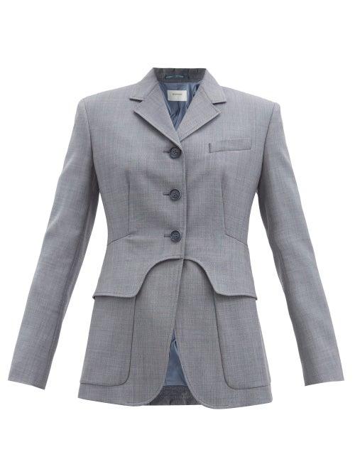 Matchesfashion.com Sportmax - Marisa Jacket - Womens - Light Grey