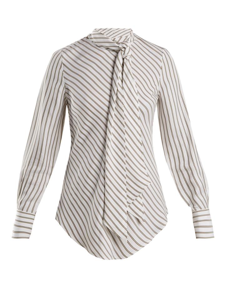See By Chloé Striped Crepe Blouse
