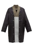 Matchesfashion.com Rick Owens - Quilted Kimono Style Nylon Parka - Mens - Black