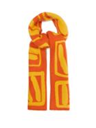 Matchesfashion.com Begg & Co. - X John Booth Double Faced Lambswool Blend Scarf - Mens - Orange