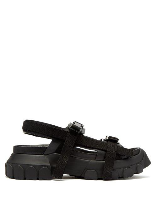 Matchesfashion.com Rick Owens - Hiking Leather Sandals - Mens - Black