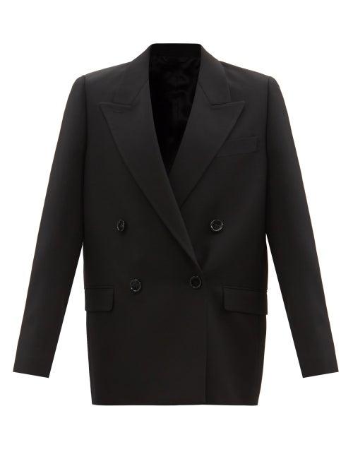 Acne Studios - Double-breasted Canvas Jacket - Womens - Black