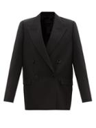 Acne Studios - Double-breasted Canvas Jacket - Womens - Black