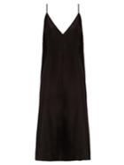 Raey Fitted Deep V-neck Silk Slip Dress