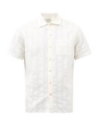 Oliver Spencer - Riviera Organic-cotton Seersucker Shirt - Mens - Cream
