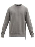 Matchesfashion.com Ksubi - Seeing Lines Cotton-jersey Sweatshirt - Mens - Grey