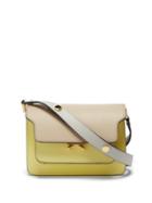 Matchesfashion.com Marni - Trunk Mini Leather Shoulder Bag - Womens - Yellow Multi