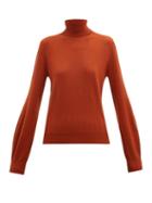 Matchesfashion.com Chlo - Iconic Roll Neck Cashmere Sweater - Womens - Brown