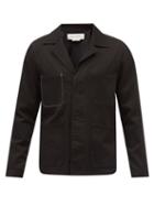 Alexander Mcqueen - Graffiti Logo-embroidered Denim Jacket - Mens - Black