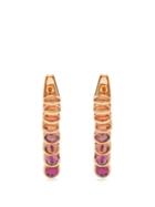 Marie Mas Reversible Multi-stone & Pink-gold Earrings
