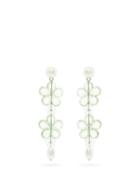 Matchesfashion.com Shrimps - Harriet Flower-bead Drop Earrings - Womens - Green