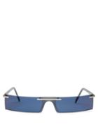 Matchesfashion.com Andy Wolf - Wentworth Rectangular Frame Acetate Sunglasses - Mens - Grey