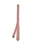 Matchesfashion.com Valentino - Optical Print Silk Tie - Mens - Burgundy