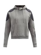 Matchesfashion.com Gmbh - Faruk Organic-cotton Jersey Hooded Sweatshirt - Mens - Black Grey