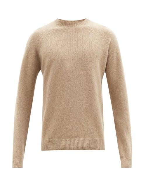 Sunspel - Raglan-sleeve Lambswool Sweater - Mens - Cream