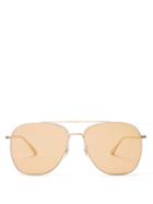 Matchesfashion.com The Row - X Oliver Peoples Ellerston Aviator Sunglasses - Womens - Orange