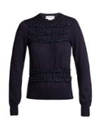 Comme Des Garçons Girl Ruffled Wool Sweater