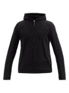 Matchesfashion.com Arnar Mar Jonsson - Hooded Tree-knitted Cotton-blend Sweater - Mens - Black