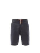 Matchesfashion.com Paul Smith - Drawstring Linen Shorts - Mens - Navy