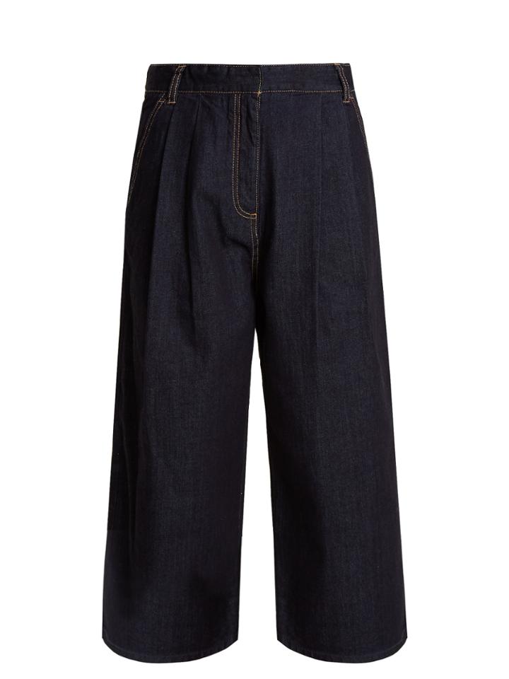 Tibi Sam Wide-leg Cropped Jeans