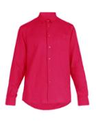 Matchesfashion.com Vilebrequin - Patch Pocket Linen Shirt - Mens - Pink