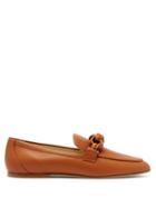 Matchesfashion.com Tod's - Knotted Leather Loafers - Womens - Tan