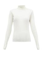 Matchesfashion.com Reebok X Victoria Beckham - Roll-neck Ribbed Wool-blend Top - Womens - Ivory
