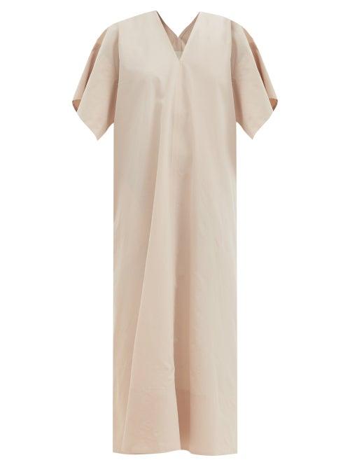 Matchesfashion.com Toogood - The Bookseller Cotton-blend Maxi Dress - Womens - Beige