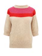 Matchesfashion.com La Fetiche - Sidney Intarsia-striped Wool Sweater - Womens - Beige Multi