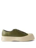 Marni - Pablo Faux-leather Trainers - Mens - Green White