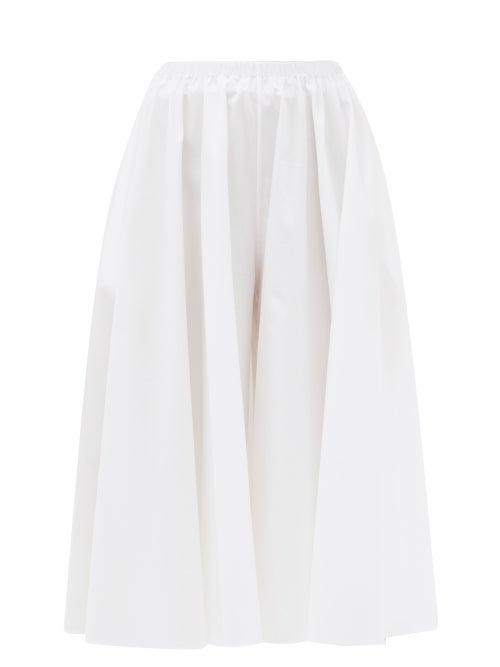 Khaite - Neve Cotton Culottes - Womens - White