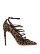 Tabitha Simmons Josephina Leopard Calf-hair Pumps